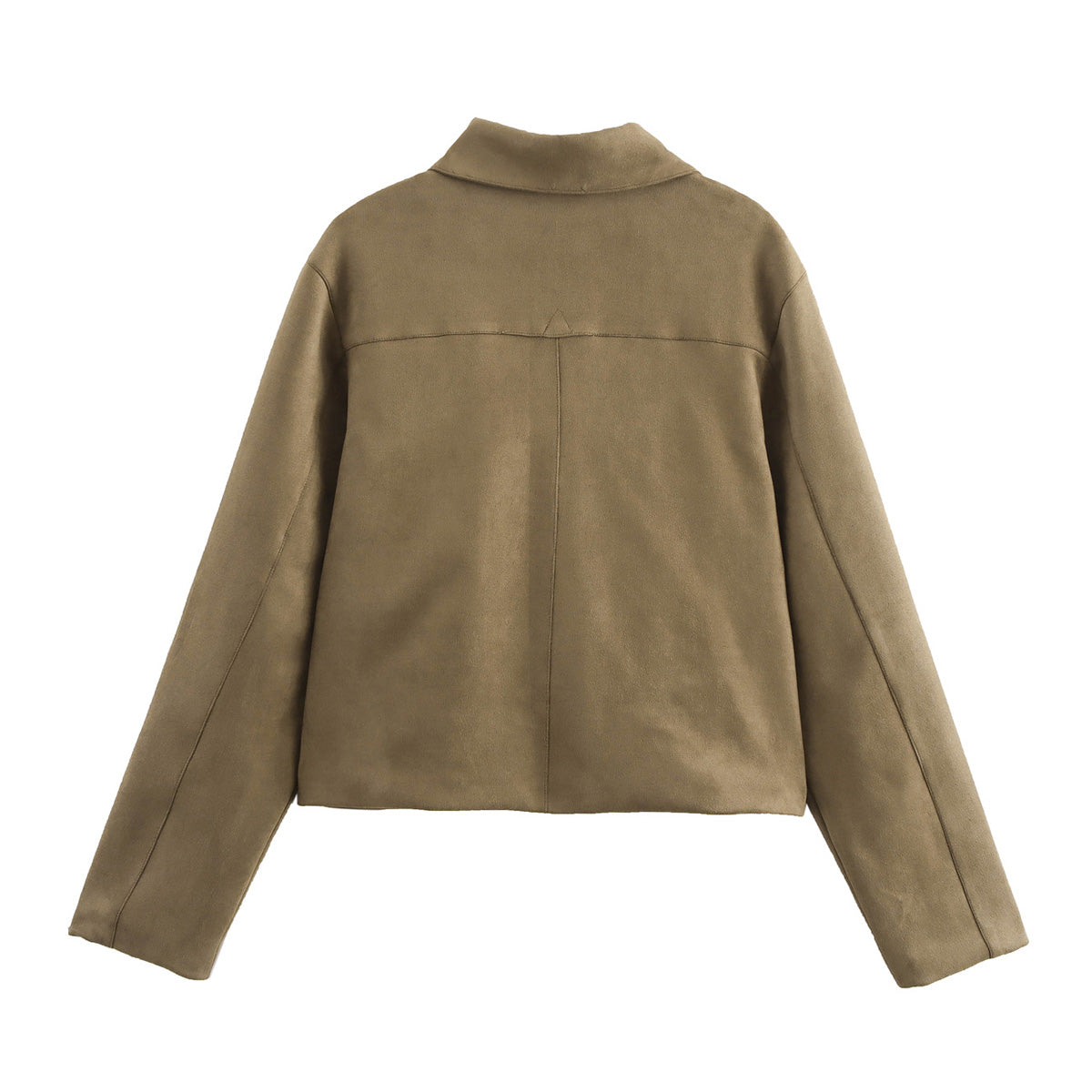 Women Clothing Autumn Winter Jacket Old Money Suede Short Coat