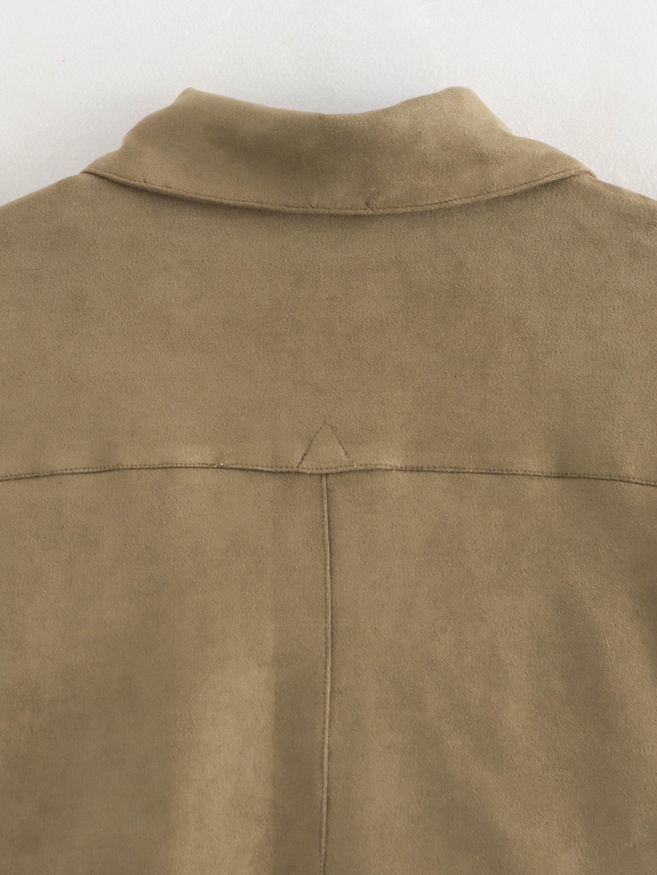 Women Clothing Autumn Winter Jacket Old Money Suede Short Coat