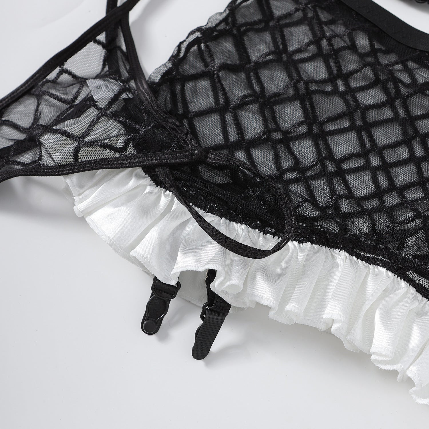High Profile Figure Sheer Mesh Home Maid Costume Three Piece Set