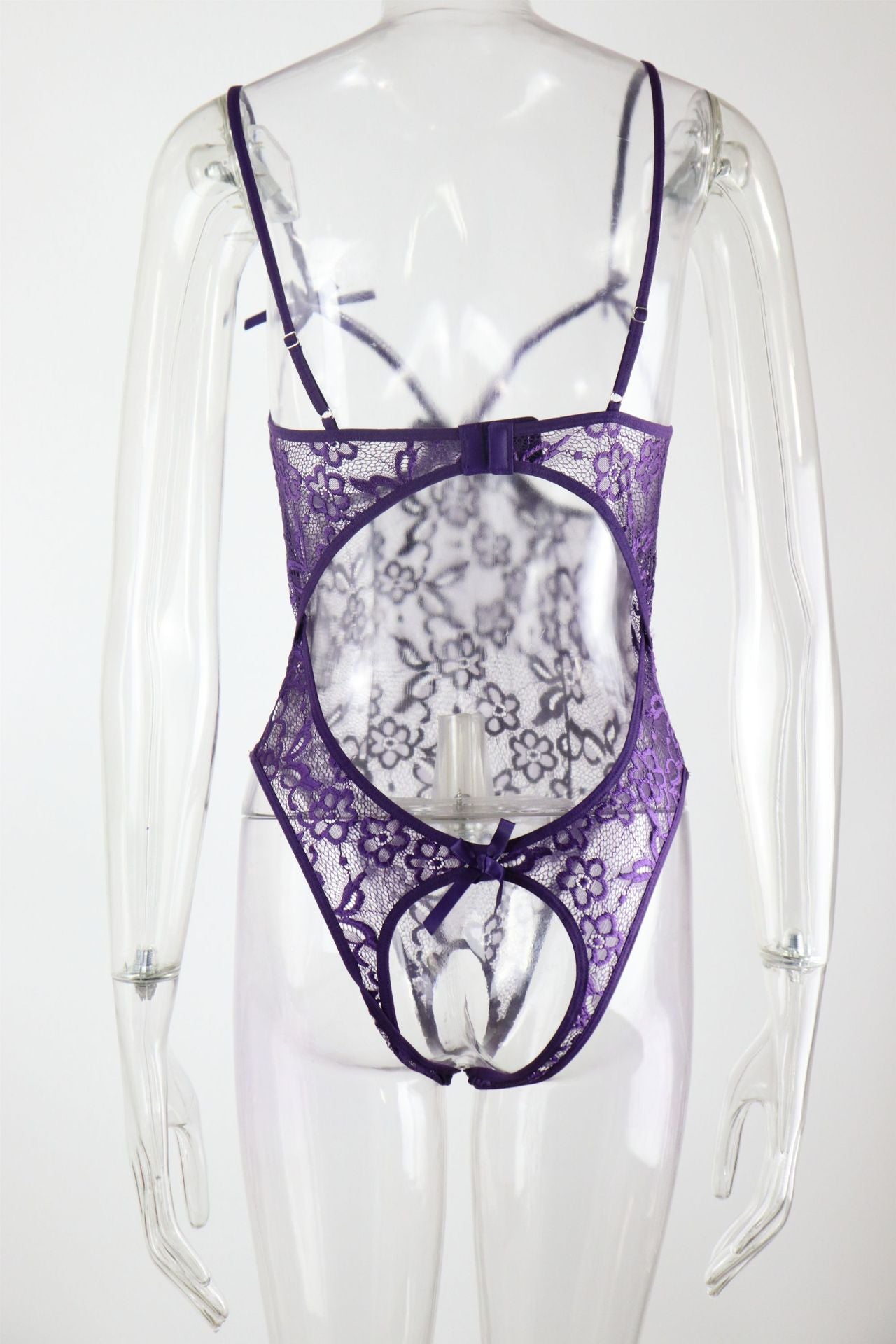Sexy Lingerie Sling Open Crotch Sexy Backless Siamese Pajamas Lace See through Tights