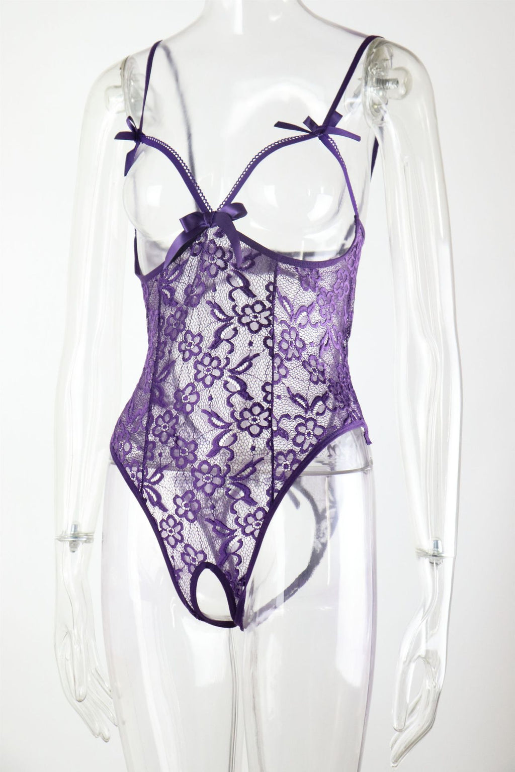 Sexy Lingerie Sling Open Crotch Sexy Backless Siamese Pajamas Lace See through Tights